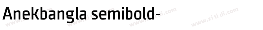 Anekbangla semibold字体转换